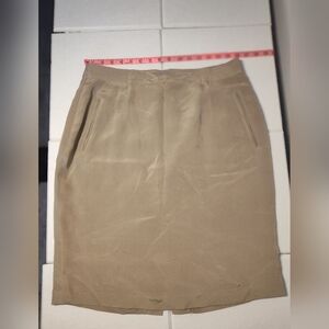 Patrick Collection Classic Tan Women's Skirt Size Lg #458